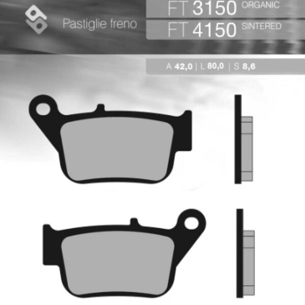 Brenta Klocki hamulcowe – YAMAHA YP 250R X-MAX TYŁ (F… (2014-2017)