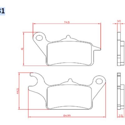 Brenta Klocki hamulcowe - HONDA VISION 110 (2012-2018)
