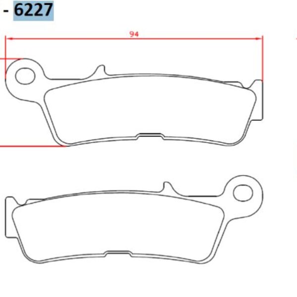 Brenta Klocki hamulcowe – YAMAHA YZ 450 – – BR6227