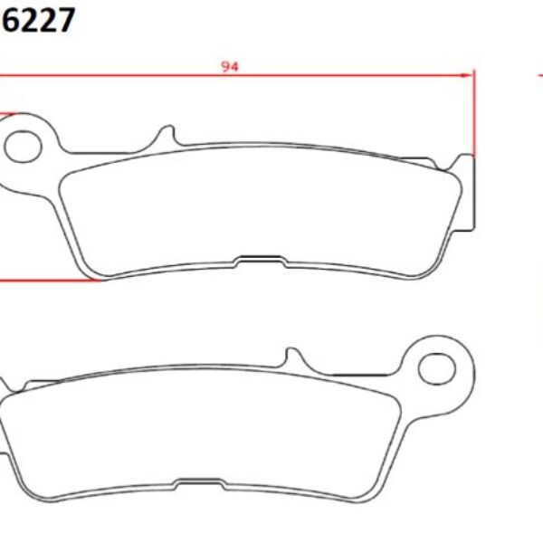 Brenta Klocki hamulcowe – YAMAHA YZ 450 – – BR4227