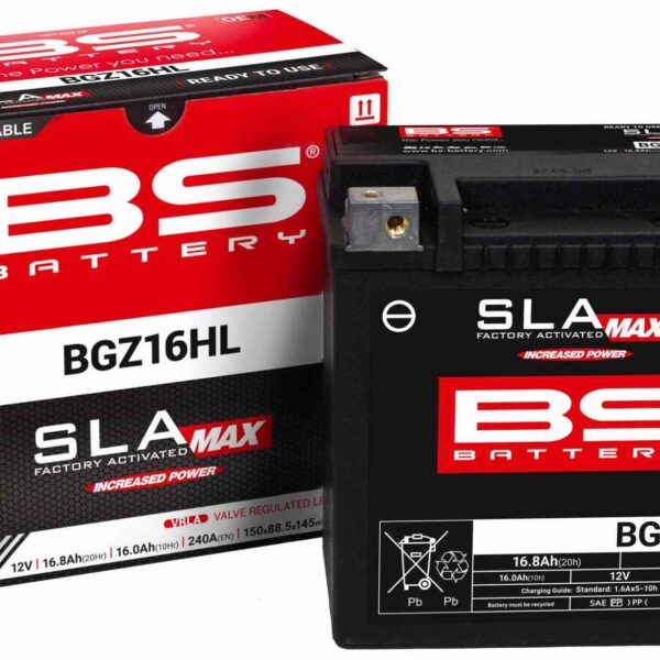 Akumulator BGZ16HL MAX (FA) (Ytx14Hl, Ytx14L, Ytx14L-Bs) 12V 16AH 150X88, 5X145 Bezobsługowy – Zalany (Zwiększony Prąd Rozruchowy) (240A) (Harley-Davidson) (4) | BS