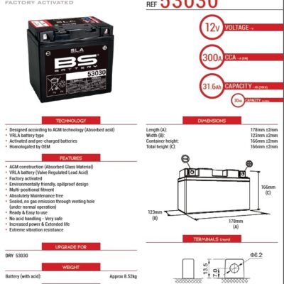 Akumulator - BMW R60/6/7 (1969-1995)