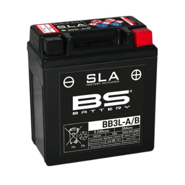 Akumulator BB3L-B (FA) (YB3L-B) 12V 3AH 98X56X110 Bezobsługowy – Zalany (30A) (12) | BS