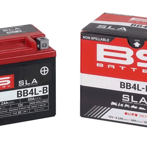 Akumulator BB4L-B (FA) (YB4L-B) 12V 4AH 120X70X92 Bezobsługowy – Zalany (50A) (8) | BS