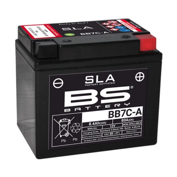 Akumulator BB7C-A (FA) (YB7C-A) 12V 8AH 129X89X114 Bezobsługowy – Zalany (80A) (5) | BS