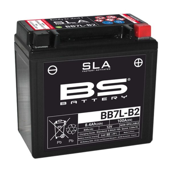 Akumulator BB7L-B2 (FA) (YB7-B2) 12V 8AH 135X75X133 Bezobsługowy – Zalany (100A) (6) | BS