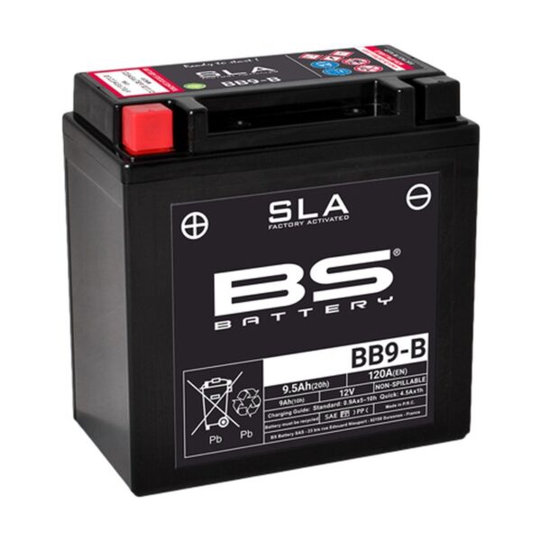 Akumulator BB9-B (FA) 12V (YB9-B) 9AH 135X75X139 Bezobsługowy – Zalany (120A) (6) | BS