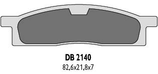 Klocki Hamulcowe KH119 - Zastępują DB2140MX-D oraz DB2140QD-D | Delta Braking