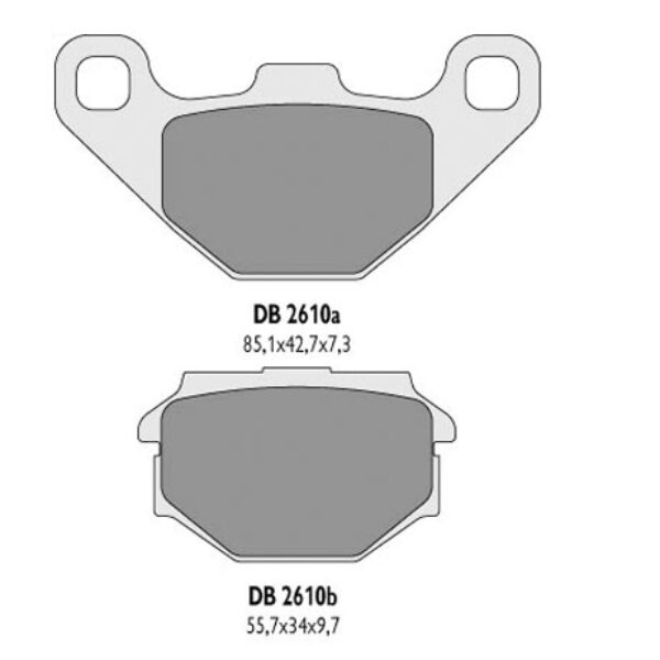 Klocki Hamulcowe KH173 – Zastępuje DB2610MX-D oraz DB2610QD-D | Delta Braking