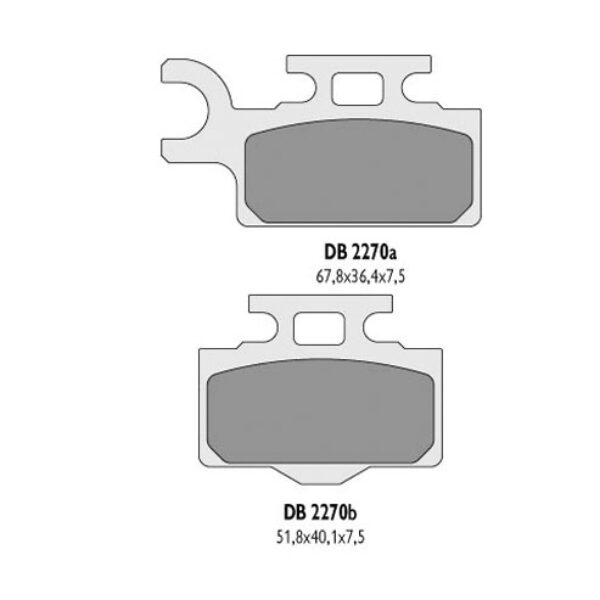 Klocki Hamulcowe KH302 KX65 Tył – Zastępuje DB2270MX-N oraz DB2270QD-N | Delta Braking