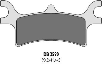 NG Klocki hamulcowe - POLARIS TYŁ - ZASTĘPUJĄ DB2... - DB2590OR-D