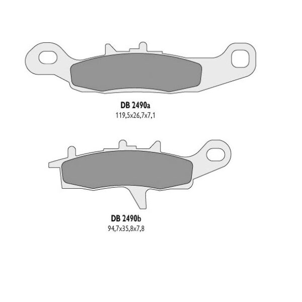 Klocki Hamulcowe KH342 KVF Lewy Przód – Zastępują DB2490MX-D oraz DB2490QD-D | Delta Braking
