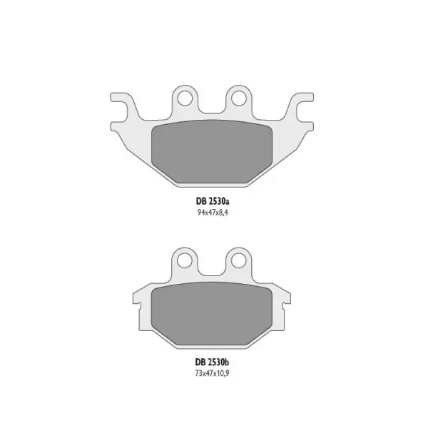 delta braking klocki hamulcowe kh377 sym/tgb do Kymco – ZASTĘPUJĄ DB2530MX-D ORAZ DB2530QD-D | DB2530OR-D