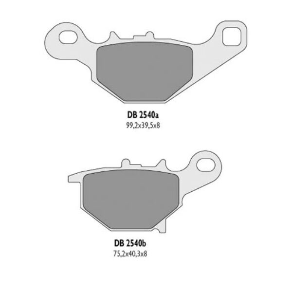 Klocki Hamulcowe KH401 Suzuki RM 85 Tył – Zastępuje DB2540MX-N oraz DB2540QD-N | Delta Braking