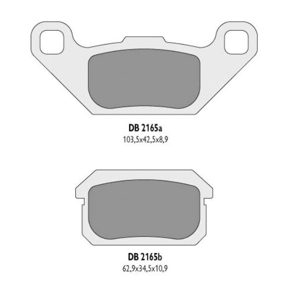 Klocki Hamulcowe KH431 ATV Adly + Quadzilla – Zastępują DB2165MX-D oraz DB2165QD-D | Delta Braking