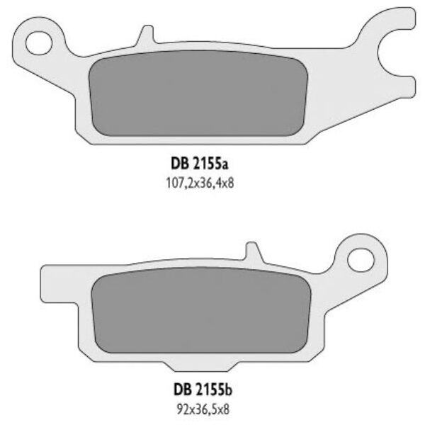 Klocki Hamulcowe KH443 Yamaha YFM 550 Grizzly ’11-14, YFM 700 Grizzly ’07-18 Lewy Przód – Zastępują DB2155MX-D oraz DB2155QD-D | Delta Braking