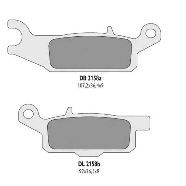 Klocki Hamulcowe KH446 Yamaha YFM 550 Grizzly ’11-14, YFM 700 Grizzly ’07-18 Prawy Tył – Zastępują DB2158MX-D oraz DB2158QD-D | Delta Braking