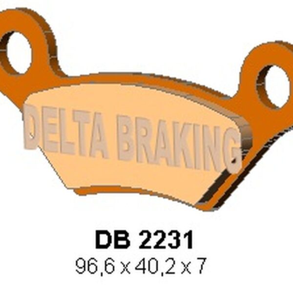 Klocki Hamulcowe KH609 Przód/Tył JCB 800D/1000D Groundhog ’08-’09, 800D/1000D Workmax ’10-’14, Tył John Deere XUV 625I/825I/850I/855D Gator ’10-’11 | Delta Braking