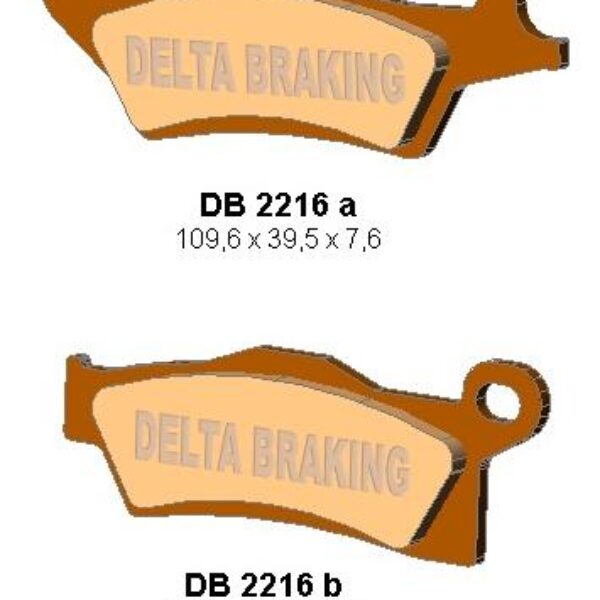 Klocki Hamulcowe KH618 Can-Am Outlander 800/1000 ’12, Renegade 1000 ’12 Lewy Przód – Zastępują DB2216MX-D oraz DB2216QD-D | Delta Braking