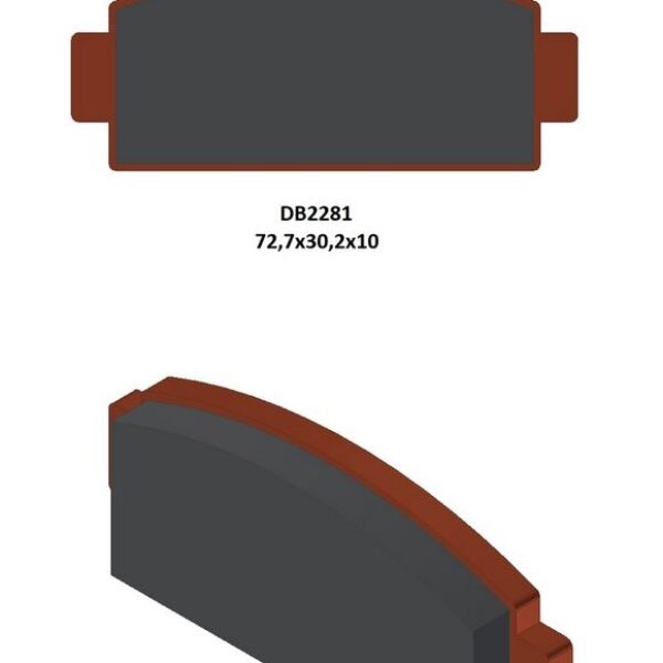Klocki Hamulcowe KH651 CF Moto C-Force 400/450/500/600 ’17-21, Z-Force 950/1000 ’18-21, U-Force 1000 ’19-21 CF 500/600/800 ’13-15 Tył L/P | Delta Braking
