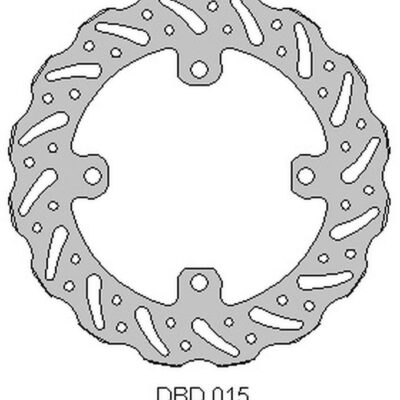Tarcza Hamulcowa Tył Kawasaki KX 125 '03-08, KX 250 '03-18, 21, KX 450 '06-18, 21, KLX 450 '07-21, KXE 450'10-20, RMZ 250 '04-06, Wave (240X115X4Mm) (4X10,5Mm) (NG799X) | Delta Braking