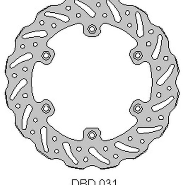 Tarcza Hamulcowa Tył Yamaha WR 125 ’92-00, YZ 125 ’90-00, WR/YZ 250 ’90-00, WRF/YZF 400/426 ’98-00, Wave (220X115X4Mm) (6X6,5Mm) (NG422) | Delta Braking