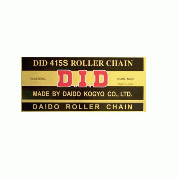 DID ŁAŃCUCH NAPĘDOWY 415S-132 (132-OGNIW) BEZ O-RINGÓW (OTWARTY + ZAPINKA)