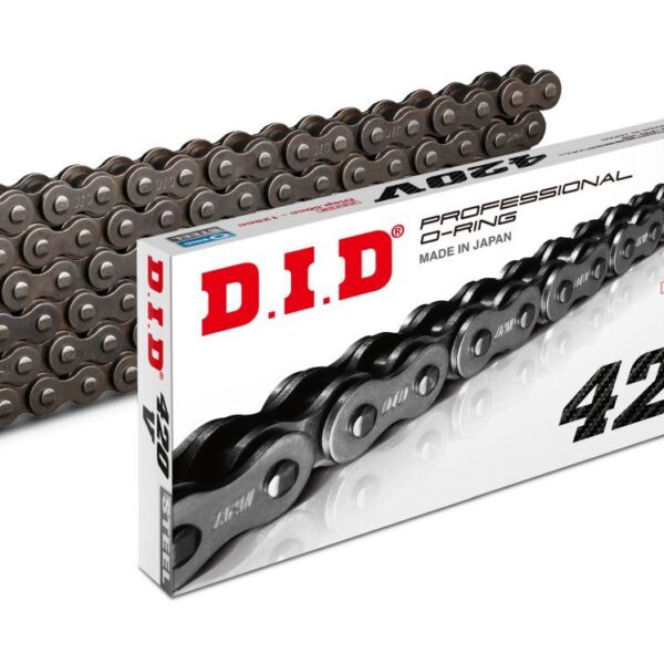 DID ŁAŃCUCH NAPĘDOWY 420V-130 (130 OGNIW) O-RING (ORINGOWY) (OTWARTY + ZAPINKA)