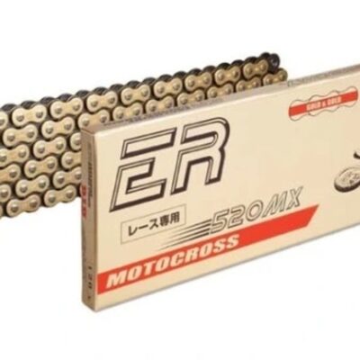 Łańcuch Napędowy 520MX-108 Złoty (106 Ogniw) CROSS ULTRA BEZ O-Ringów (Otwarty + Zapinka)