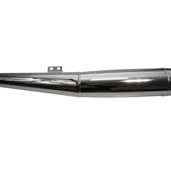 Końcówka Wydechu (Tłumik) Chromowana Lewa (NA Wzór Oryginału) BMW R 50 / 5, R75 / 5, R 60 / 5 ’69-’72 (Długość 81,5Cm) | Emgo