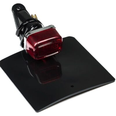 Lampa Tylna Enduro Classic z Mocowaniem Tablicy Rejestracyjnej Kolor Czarny