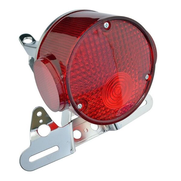 Lampa Tylna z Chromowanym Mocowaniem Tablicy Rejestracyjnej Yamaha RD 200 ’74-’75, RD 250 ’73-’75, TX 650 ’73-’74, XS 650 ’75-’79, TX 750 ’73-’75 | Emgo