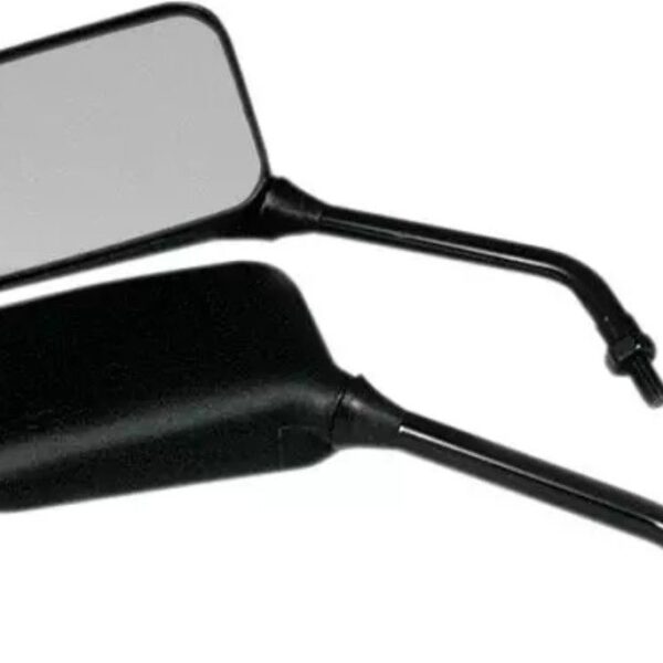 Lusterko Yamaha PRAWE / LEWE (Para 2 Szt.) (Gwint M10) (Długie Ramie) Kolor CZARNY (HOMOLOGACJA) | Emgo