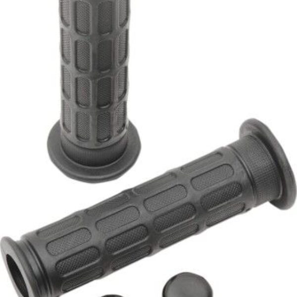 Manetki (GRIPY) Honda Wzór OEM (53166-390-780) Kolor CZARNY (Z Otworem i Korkiem) | Emgo