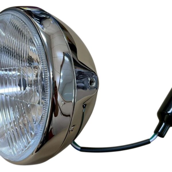 Reflektor / Lampa Uniwersalna Kompletna Chromowana (Średnica Wkładu 7″ / 17,80CM) (Homologacja E-Mark) | Emgo