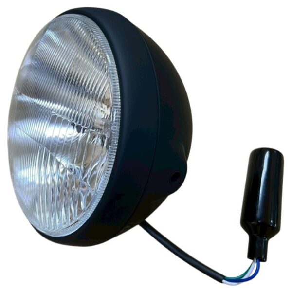 Reflektor / Lampa Uniwersalna Kompletna CZARNA (Średnica Wkładu 7″ / 17,80CM) (Homologacja E-Mark) | Emgo