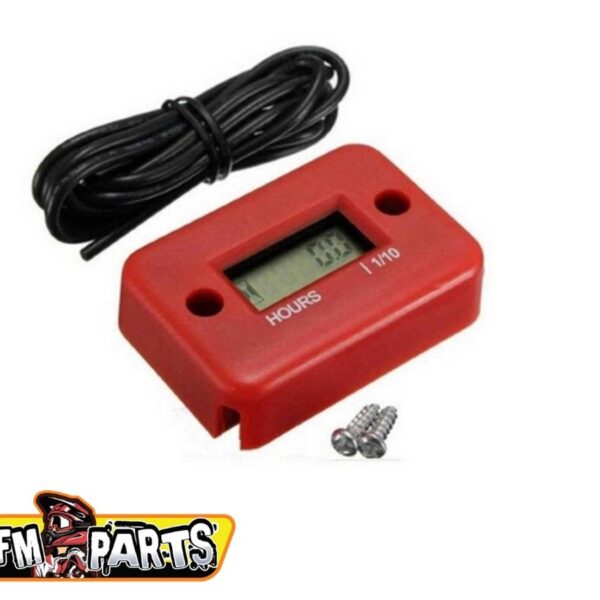 Licznik Motogodzin Indukcyjny Wodoodporny Kolor Czerwony (EL) | FM-Parts