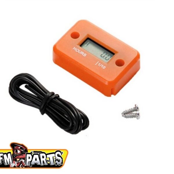 Licznik Motogodzin Indukcyjny Wodoodporny Kolor Pomarańczowy (EL) | FM-Parts