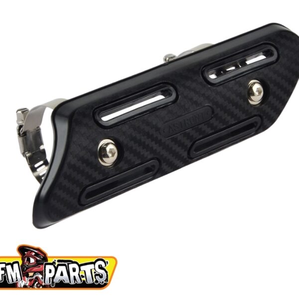 Uniwersalna Osłona Kolektora Wydechowego 4T Czarna | FM-Parts