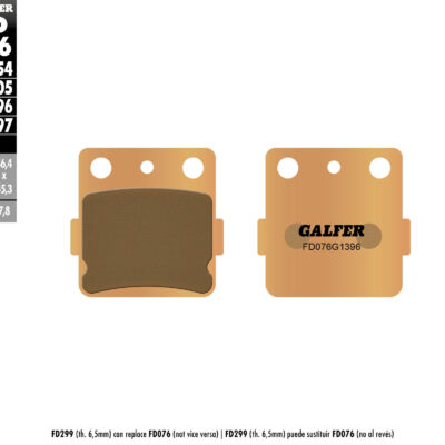 Galfer Klocki hamulcowe - FD076G1396