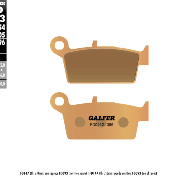 Galfer Klocki hamulcowe – FD093G1396