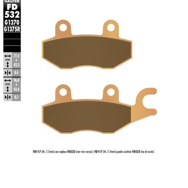 Galfer Klocki hamulcowe – FD532G1370
