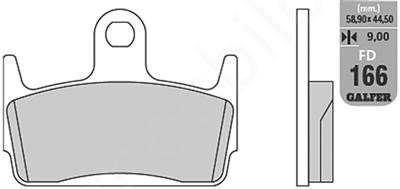 Galfer Klocki hamulcowe - FD166G1651