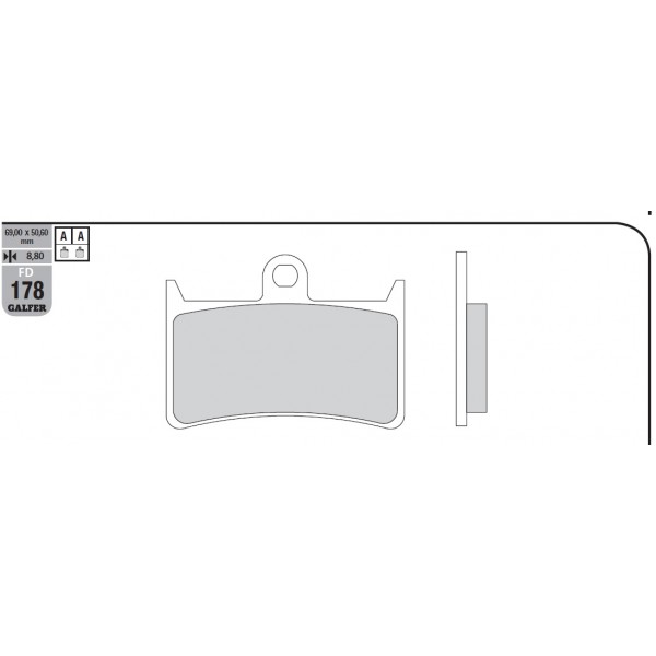 Galfer Klocki hamulcowe – FD178G1651