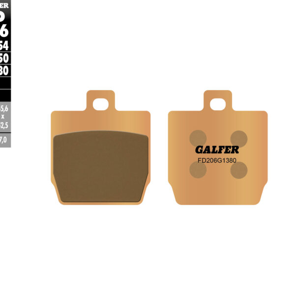 Galfer Klocki hamulcowe – FD206G1380