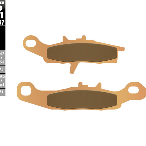 Galfer Klocki hamulcowe – KAWASAKI KFX 450/700