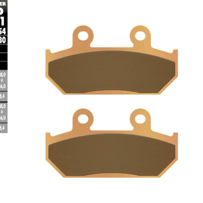 Klocki Hamulcowe KH412 Spiek Metaliczny (Złote) Skuter | Galfer