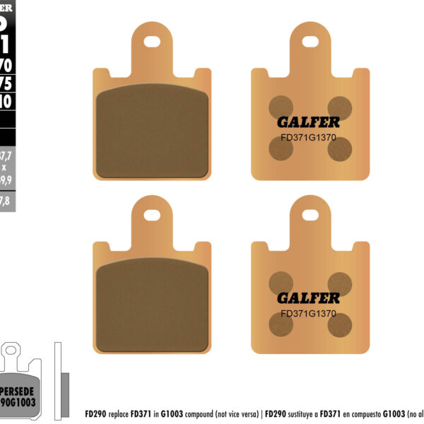 Galfer Klocki hamulcowe – FD371G1370