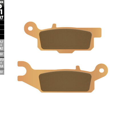 Galfer Klocki hamulcowe - YAMAHA YFM 550/700 PRAWY TYŁ