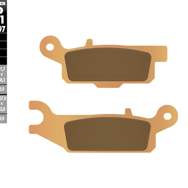 Galfer Klocki hamulcowe – YAMAHA YFM 550/700 PRAWY TYŁ